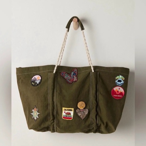 Free People Handbags - Free People Been There Badge Tote Bag